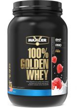 Сывороточный протеин 100% GOLDEN WHEY Pro 2 lb 907 г Maxler Клубничный крем