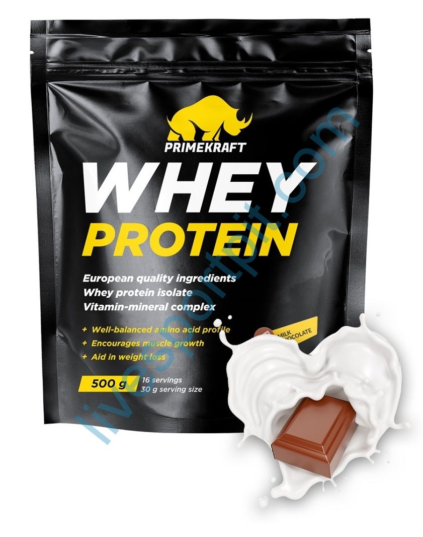 Сывороточный протеин Whey Protein 500 г PRIMEKRAFT Молочный шоколад