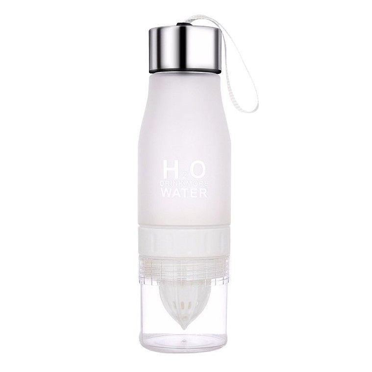 Бутылка-Соковыжималка H2O Drink More Water, 650 Мл, Цвет Белый