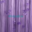 Нитяные шторы однотонные с кубиком фиолетовый
