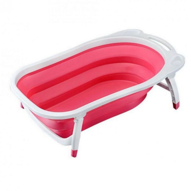 Детская Складная Ванна Folding Baby Bathtub, Цвет Розовый