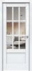 Межкомнатная Дверь Triadoors Царговая Gloss 649 ПО Белый Глянец со Стеклом Зеркало / Триадорс