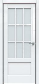 Межкомнатная Дверь Triadoors Царговая Gloss 649 ПО Белый Глянец со Стеклом Сатинат / Триадорс