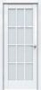 Межкомнатная Дверь Triadoors Царговая Gloss 642 ПО Белый Глянец со Стеклом Сатинат / Триадорс