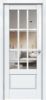 Межкомнатная Дверь Triadoors Царговая Gloss 641 ПО Белый Глянец со Стеклом Зеркало / Триадорс