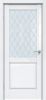Межкомнатная Дверь Triadoors Царговая Gloss 629 ПО Белый Глянец со Стеклом Ромб / Триадорс