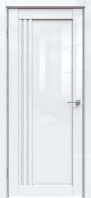Межкомнатная Дверь Triadoors Царговая Gloss 604 ПО Белый Глянец со Стеклом Сатинат / Триадорс