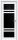 Межкомнатная Дверь Triadoors Царговая Gloss 524 ПО Белый Глянец со Стеклом Лакобель Черный / Триадорс