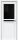 Межкомнатная Дверь Triadoors Царговая Gloss 505 ПО Белый Глянец со Стеклом Лакобель Черный  / Триадорс