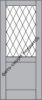 Межкомнатная Дверь Triadoors Царговая Luxury 597 ПО Лагуна со Стеклом Сатинат / Триадорс
