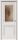 Межкомнатная Дверь Triadoors Царговая Luxury 587 ПО Лиственница Белая со Стеклом Сатин Бронза Бронзовый Пигмент / Триадорс