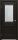 Межкомнатная Дверь Triadoors Царговая Luxury 587 ПО Тёмный Орех со Стеклом Сатин Белый Лак Перламутр / Триадорс