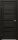 Межкомнатная Дверь Triadoors Царговая Luxury 582 ПО Тёмный Орех со Стеклом Лакобель Черный / Триадорс