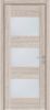Межкомнатная Дверь Triadoors Царговая Luxury 580 ПО Капучино со Стеклом Сатинат / Триадорс
