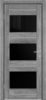 Межкомнатная Дверь Triadoors Царговая Luxury 580 ПО Бриг со Стеклом Лакобель Черный / Триадорс