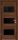 Межкомнатная Дверь Triadoors Царговая Luxury 570 ПО Честер со Стеклом Лакобель Черный / Триадорс