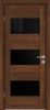 Межкомнатная Дверь Triadoors Царговая Luxury 570 ПО Честер со Стеклом Лакобель Черный / Триадорс