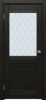 Межкомнатная Дверь Triadoors Царговая Luxury 558 ПО Тёмный Орех со Стеклом Ромб / Триадорс