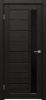Межкомнатная Дверь Triadoors Царговая Luxury 553 ПО Тёмный Орех со Стеклом Лакобель Черный / Триадорс