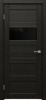 Межкомнатная Дверь Triadoors Царговая Luxury 551 ПО Тёмный Орех со Стеклом Лакобель Черный / Триадорс