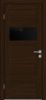 Межкомнатная Дверь Triadoors Царговая Luxury 551 ПО Бренди со Стеклом Лакобель Черный / Триадорс