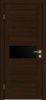 Межкомнатная Дверь Triadoors Царговая Luxury 550 ПО Бренди со Стеклом Лакобель Черный / Триадорс
