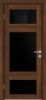 Межкомнатная Дверь Triadoors Царговая Luxury 527 ПО Честер со Стеклом Лакобель Чёрный / Триадорс