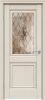 Межкомнатная Дверь Triadoors Царговая Future 587 ПО Дуб Серена Керамика со Стеклом Кристалл Зеркальная Сетка / Триадорс