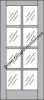 Межкомнатная Дверь Triadoors Царговая Concept 637 ПО Шелл Грей со Стеклом Сатинат / Триадорс