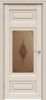 Межкомнатная Дверь Triadoors Царговая Concept 623 ПО Магнолия со Стеклом Сатин Бронза Бронзовый Пигмент / Триадорс