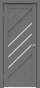 Межкомнатная Дверь Triadoors Царговая Concept 572 ПО Медиум Грей со Стеклом Сатинат / Триадорс
