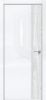 Дверь Каркасно-Щитовая Triadoors Gloss Белый Глянец 708 ПО Без Стекла с Декором Дуб Патина Серый /Триадорс