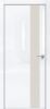 Дверь Каркасно-Щитовая Triadoors Gloss Белый Глянец 703 ПО Без Стекла с Декором Лайт Грей / Триадорс