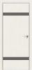 Дверь Каркасно-Щитовая Triadoors Modern Мелинга Белая 704 ПО Без Стекла с Декором Медиум Грей / Триадорс