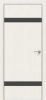 Дверь Каркасно-Щитовая Triadoors Modern Мелинга Белая 704 ПО Без Стекла с Декором Дарк Грей / Триадорс