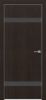 Дверь Каркасно-Щитовая Triadoors Modern Орех Макадамия 704 ПО Без Стекла с Декором Дарк Грей / Триадорс