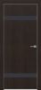 Дверь Каркасно-Щитовая Triadoors Modern Орех Макадамия 704 ПО Без Стекла с Декором Дарк Блю / Триадорс