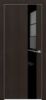 Дверь Каркасно-Щитовая Triadoors Modern Орех Макадамия 703 ПО со Стеклом Лакобель Чёрный / Триадорс