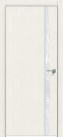 Дверь Каркасно-Щитовая Triadoors Modern Мелинга Белая 702 Без Стекла с Декором Дуб Патина Серый / Триадорс