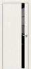 Дверь Каркасно-Щитовая Triadoors Modern Мелинга Белая 702 со Стеклом Лакобель Черный / Триадорс