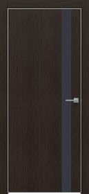 Дверь Каркасно-Щитовая Triadoors Modern Орех Макадамия 702 Без Стекла с Декором Дарк Блю / Триадорс