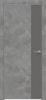 Дверь Каркасно-Щитовая Triadoors Future Бетон Темно-Серый 708 ПО Без Стекла с Декором Медиум Грей / Триадорс