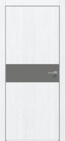 Дверь Каркасно-Щитовая Triadoors Future Дуб Серена Белый Кристалл 707 ПО Без Стекла с Декором Медиум Грей / Триадорс