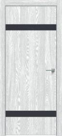 Дверь Каркасно-Щитовая Triadoors Future Дуб Патина Серый 704 ПО Без Стекла с Декором Дарк Блю / Триадорс