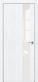 Дверь Каркасно-Щитовая Triadoors Future Дуб Серена Белый Кристалл 703 со Стеклом Лакобель Белый / Триадорс