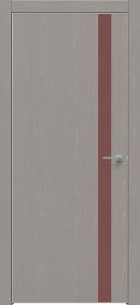 Межкомнатная Дверь Каркасно-Щитовая Triadoors Future Дуб Серена Каменно-Серый 702 ПО Без Стекла с Декором Лофт Ред / Триадорс