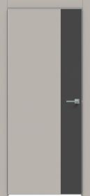 Межкомнатная Дверь Каркасно-Щитовая Triadoors Concept Шелл Грей 709 ПО Без Стекла с Декором Дарк Грей / Триадорс