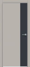Межкомнатная Дверь Каркасно-Щитовая Triadoors Concept Шелл Грей 709 ПО Без Стекла с Декором Дарк Блю / Триадорс