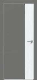 Межкомнатная Дверь Каркасно-Щитовая Triadoors Concept Медиум Грей 709 ПО Без Стекла с Декором Дуб Серена Белый Кристалл / Триадорс