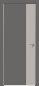 Межкомнатная Дверь Каркасно-Щитовая Triadoors Concept Медиум Грей 709 ПО Без Стекла с Декором Шелл Грей / Триадорс
